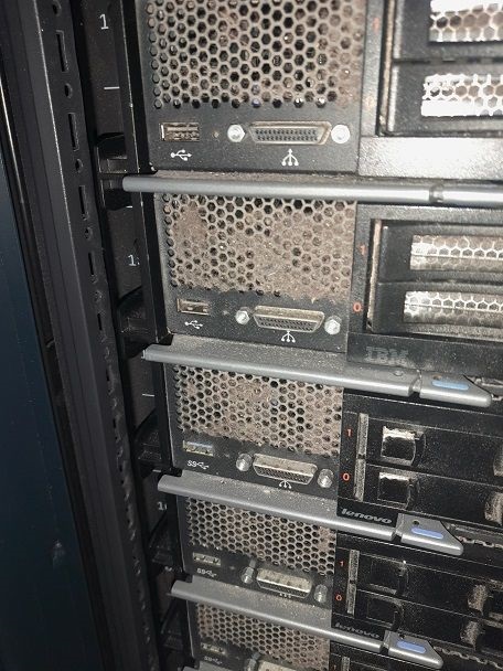 Dust on Server room Server 